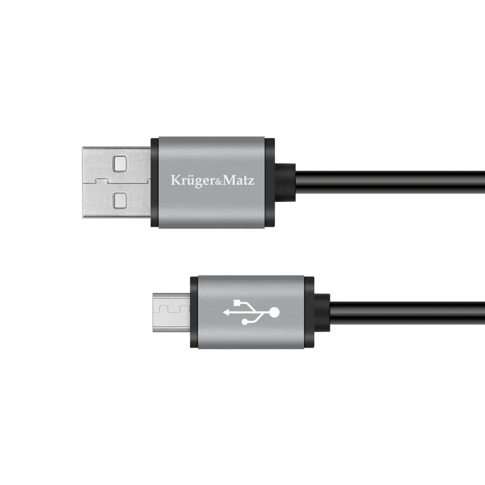 ⁨KM1234 USB - micro USB cable 0.2m Kruger&Matz Basic⁩ at Wasserman.eu