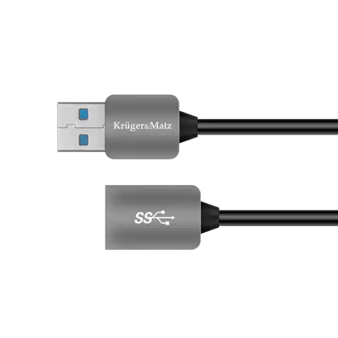 ⁨Kabel USB3.0 wtyk - gniazdo 1m Kruger&Matz⁩ w sklepie Wasserman.eu