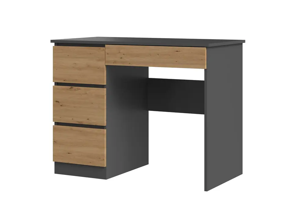 ⁨MIJAS LEFT LAPTOP DESK ANTHRACITE ARTISAN OAK⁩ at Wasserman.eu