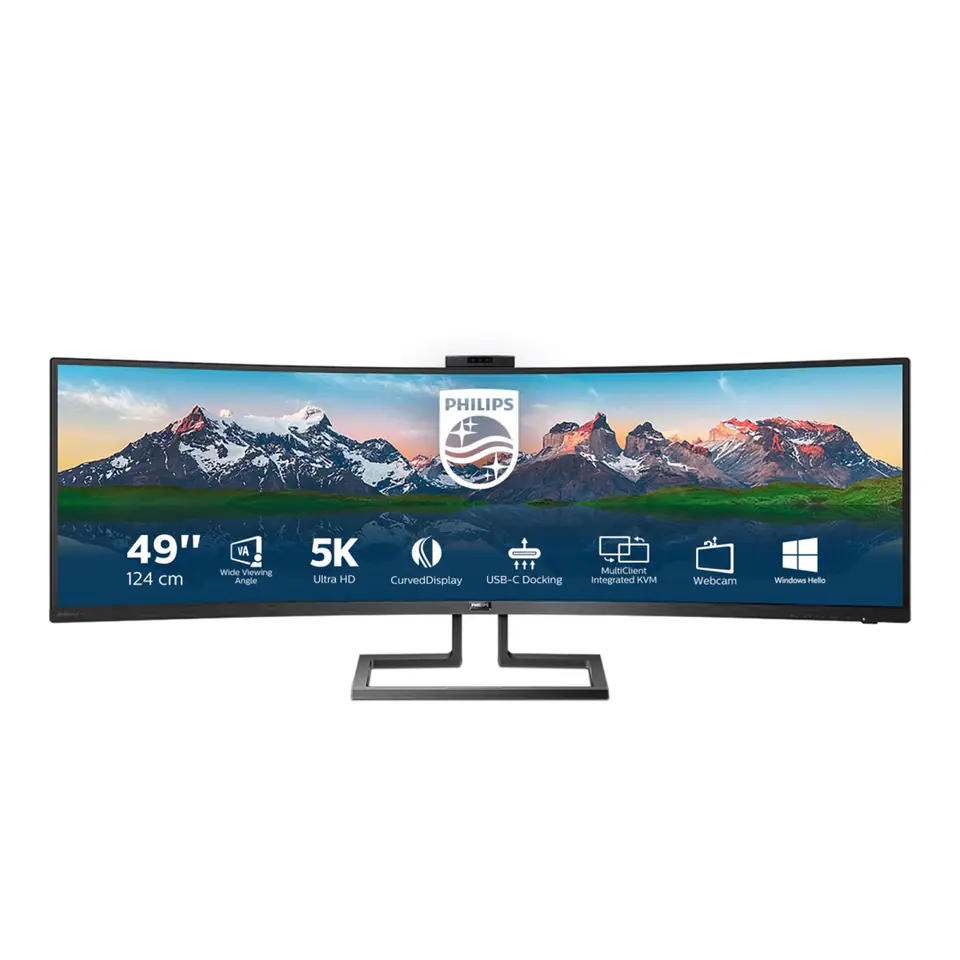 ⁨Philips P Line 32:9 SuperWide curved LCD display 499P9H/00⁩ at Wasserman.eu