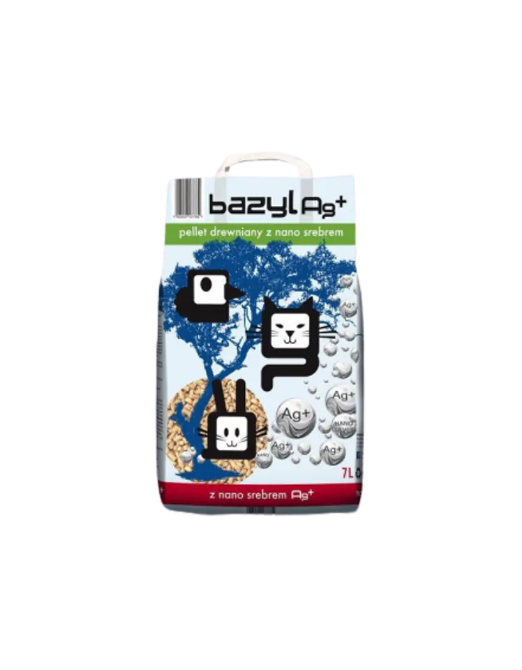 ⁨BAZYL Ag+ PELLET DREWNIANY 7L⁩ w sklepie Wasserman.eu