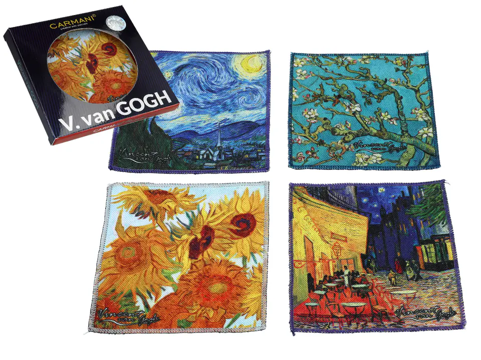 Set of 4 cup pads - V. van Gogh (CARMANI) at Wasserman.eu