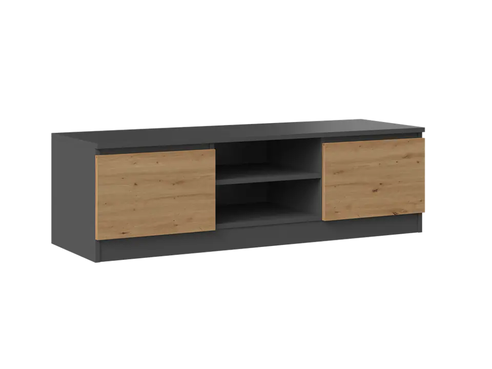 ⁨RTV COFFEE TABLE MALWA 120 - ANTHRACITE / ARTISAN OAK⁩ at Wasserman.eu