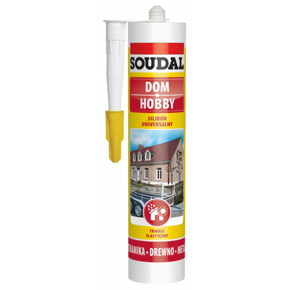 ⁨SILIKON SOUDAL BIAŁY 280ML⁩ w sklepie Wasserman.eu