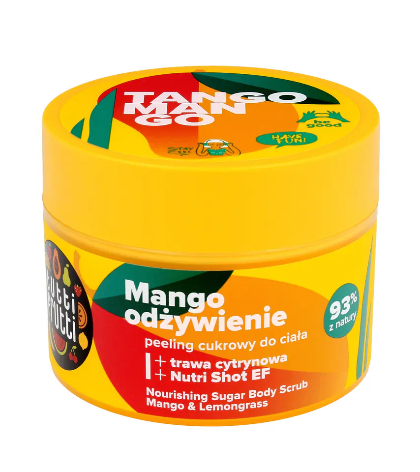 ⁨Farmona Tutti Frutti Peeling cukrowy do ciała Mango Odżywienie - Mango&Trawa Cytrynowa 300g⁩ w sklepie Wasserman.eu