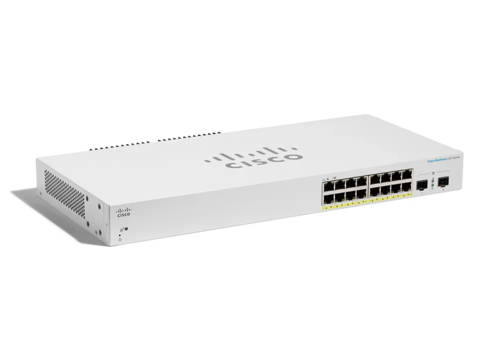 ⁨CISCO CBS220-16P-2G 16-PORT 10/100/1000 POE SWITCH, 2X SFP, 130W⁩ w sklepie Wasserman.eu