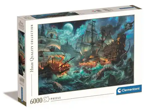 ⁨Puzzle 6000 elementów High Quality Bitwa piratów⁩ w sklepie Wasserman.eu