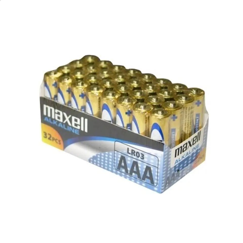 ⁨MAXELL BATTERY ALKALINE LR03 AAA 32-PACK⁩ at Wasserman.eu