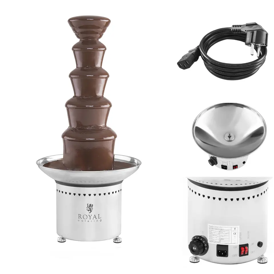 ⁨Chocolate Chocolate Fountain 5 Floors 6kg Royal Catering RCCF-65W4⁩ at Wasserman.eu