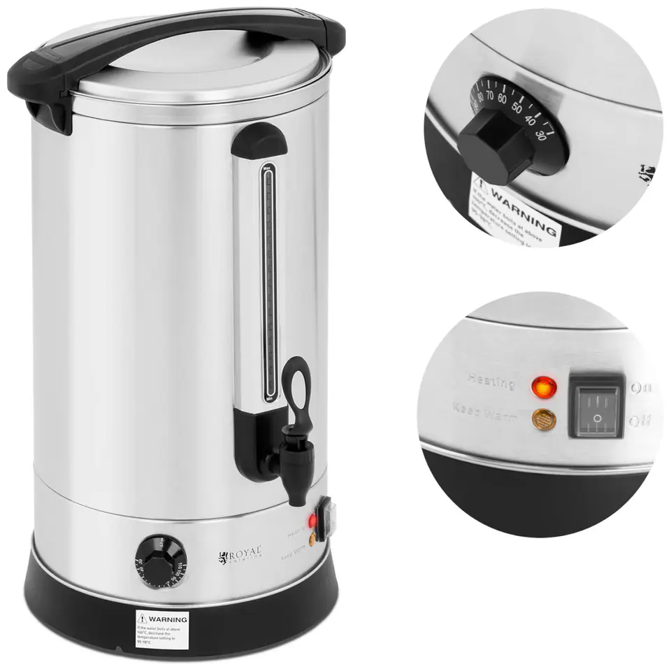 ⁨Cooker water heater mulled wine double wall steel 20.5L 2500 W⁩ at Wasserman.eu