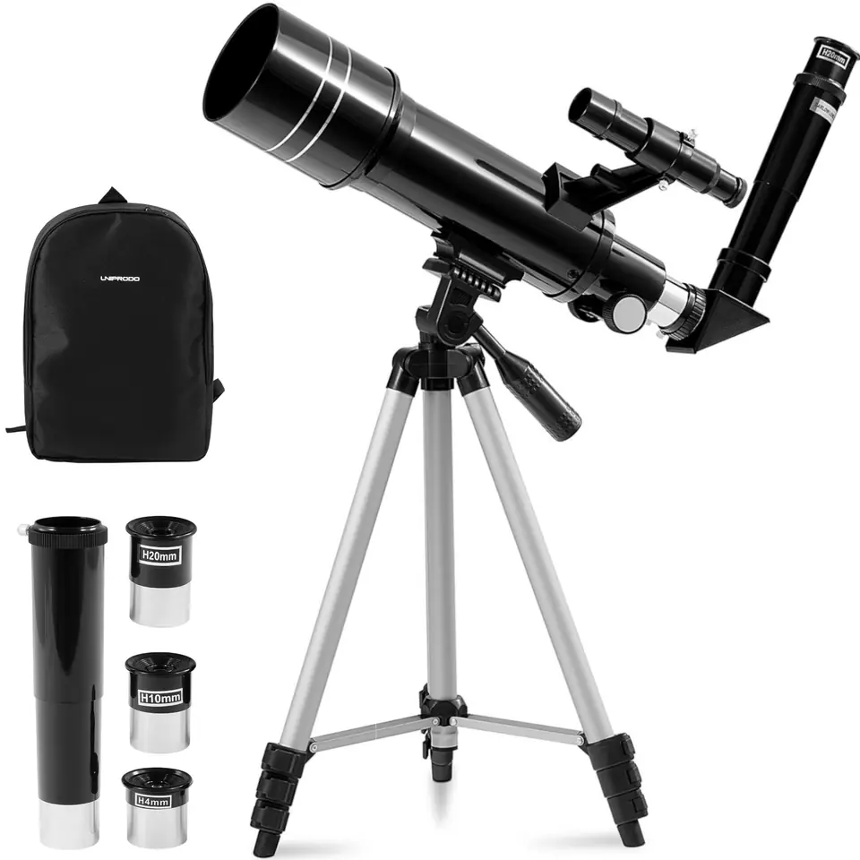 ⁨Teleskop luneta refraktor astronomiczny do obserwacji gwiazd 400 mm śr. 70 mm⁩ w sklepie Wasserman.eu