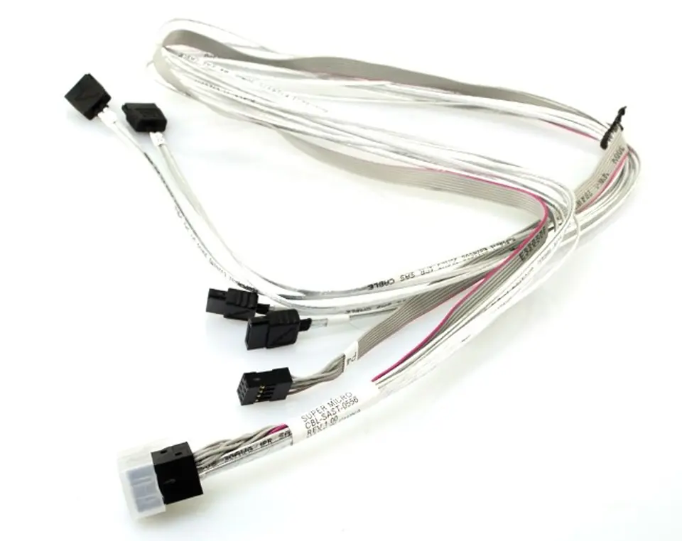 ⁨Supermicro CBL-SAST-0556 Serial Attached SCSI (SAS) cable Black, White⁩ at Wasserman.eu