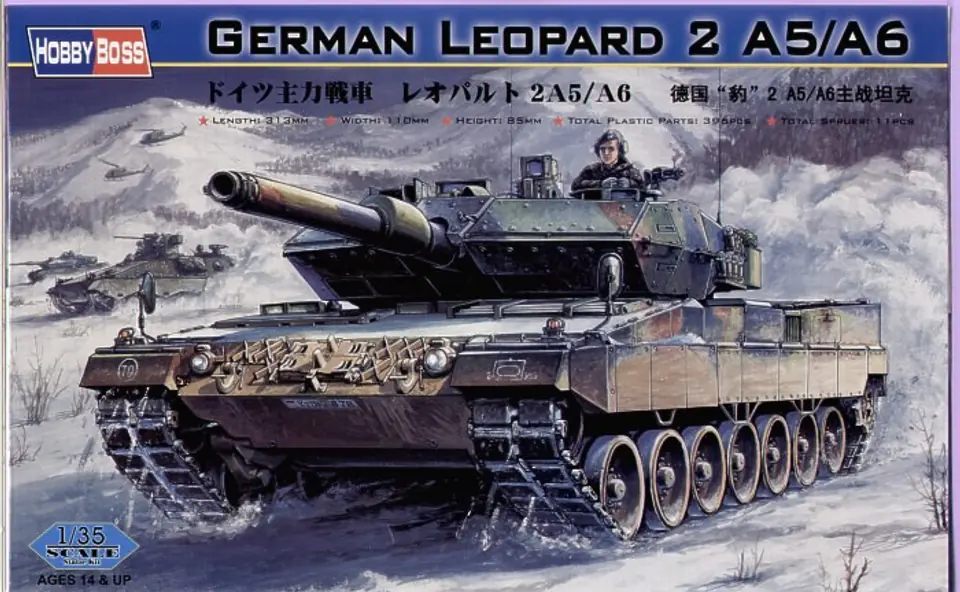 ⁨Model do sklejania German Tank Leopard 2 A5/A6⁩ w sklepie Wasserman.eu