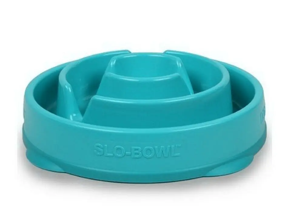 ⁨FUN FEEDER Plastic bowl slowing down food MINI/MEDIUM turquoise [51006]⁩ at Wasserman.eu