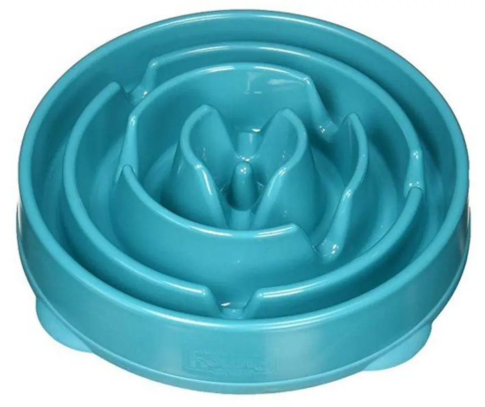 ⁨FUN FEEDER Plastic bowl slowing down food LARGE turquoise [51002]⁩ at Wasserman.eu