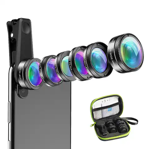 ⁨Apexel obiektywy i filtry do smartfona 6w1 DG6V2⁩ w sklepie Wasserman.eu