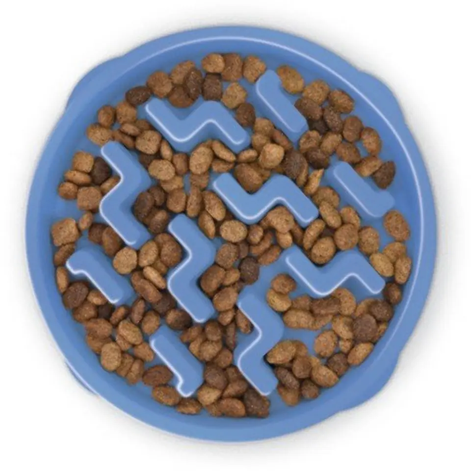 ⁨FUN FEEDER Plastic bowl slowing down food LARGE blue [67831]⁩ at Wasserman.eu