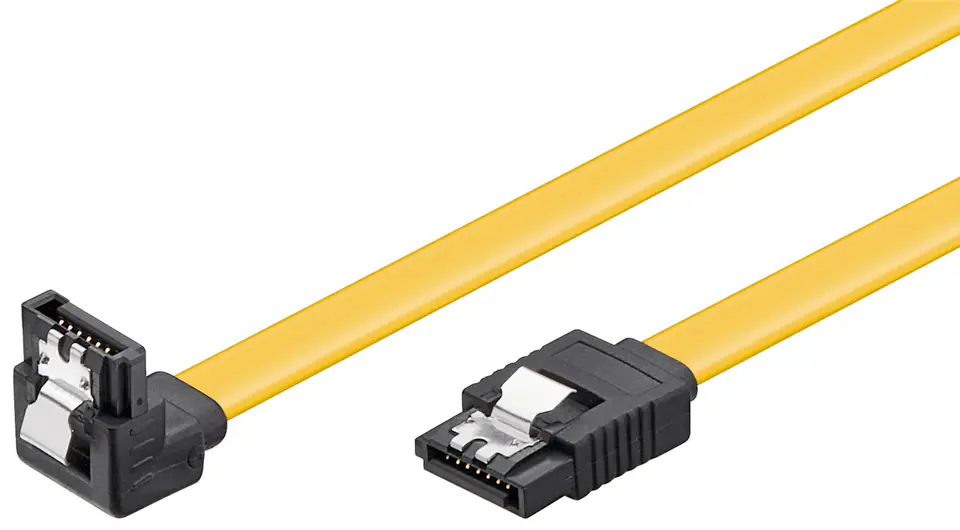 ⁨Kabel SATA III Typ L 6 Gb/s kątowy Goobay 1m⁩ w sklepie Wasserman.eu