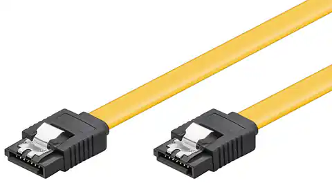 ⁨Kabel SATA III Typ L 6 Gb/s prosty Goobay 0,7m⁩ w sklepie Wasserman.eu