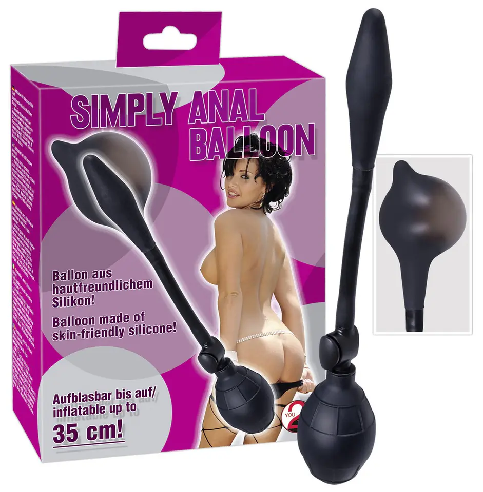 ⁨Balonik analny silikonowy pompowany Simply Anal Balloon 8,5 cm⁩ w sklepie Wasserman.eu