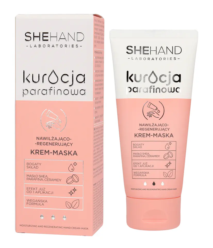 ⁨SheHand Paraffin Treatment Moisturizing - Regenerating Cream-Mask for Hands 75ml⁩ at Wasserman.eu