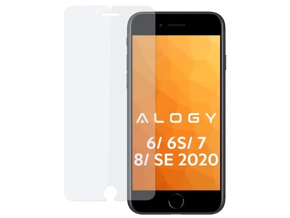 ⁨Szkło hartowane Alogy na ekran Apple iPhone 6, 6S, 7, 8, SE 2022/2020⁩ w sklepie Wasserman.eu