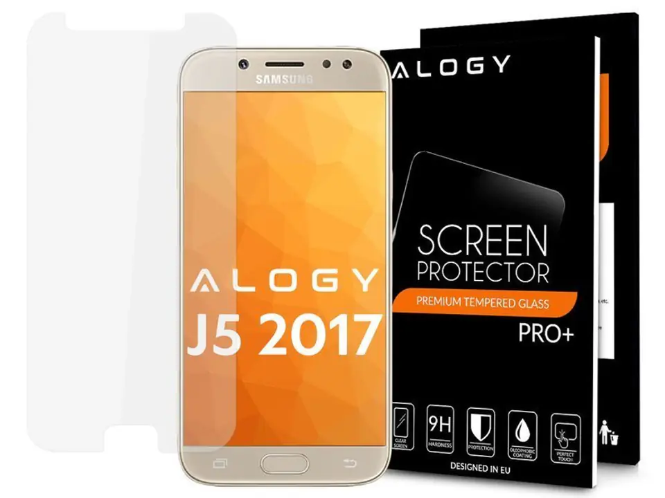 ⁨Szkło hartowane Alogy na ekran do Samsung Galaxy J5 2017⁩ w sklepie Wasserman.eu