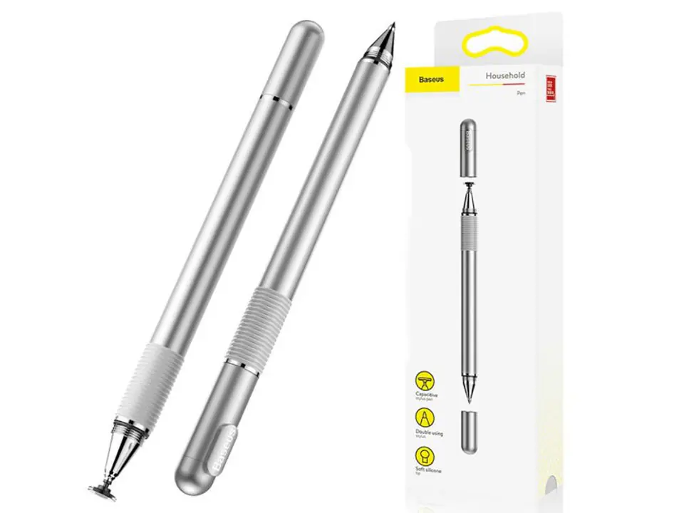 ⁨Pen stylus 2in1 Baseus Golden Cudgel stylus (silver)⁩ at Wasserman.eu