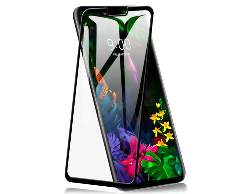 ⁨Szkło hartowane Alogy na cały ekran do LG G8 Czarne⁩ w sklepie Wasserman.eu