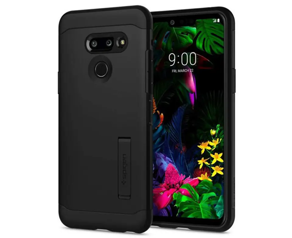 ⁨Etui Spigen Slim Armor do LG G8 ThinQ Black⁩ w sklepie Wasserman.eu