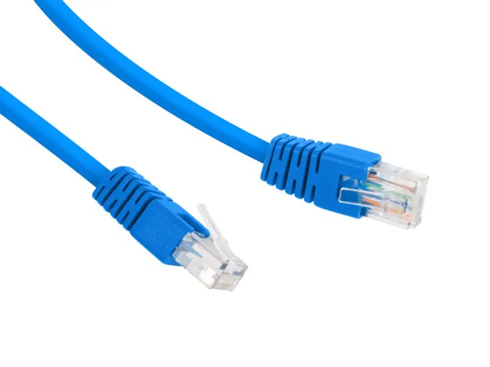 ⁨Patch cord Kat.6 UTP 3m niebieski⁩ w sklepie Wasserman.eu