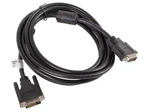 ⁨Cable DVI-D(24+1) - DVI-D(24+1) M/M 3M black⁩ at Wasserman.eu