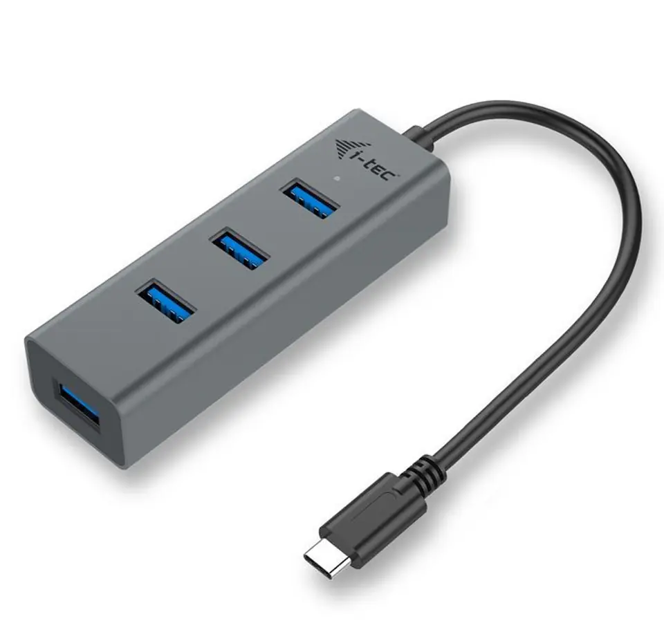 ⁨USB-C Metal 4-portowy HUB USB 3.0 4x USB 3.0⁩ w sklepie Wasserman.eu