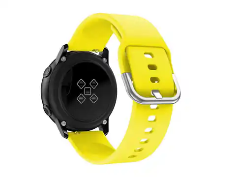 ⁨Gumowy Uniwersalny pasek sportowy Alogy soft band do smartwatcha 20mm Żółty⁩ w sklepie Wasserman.eu