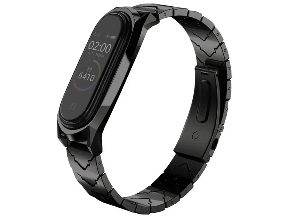 ⁨Bracelet V-Style GT band Mijobs for Xiaomi Mi Band 3/4 black⁩ at Wasserman.eu