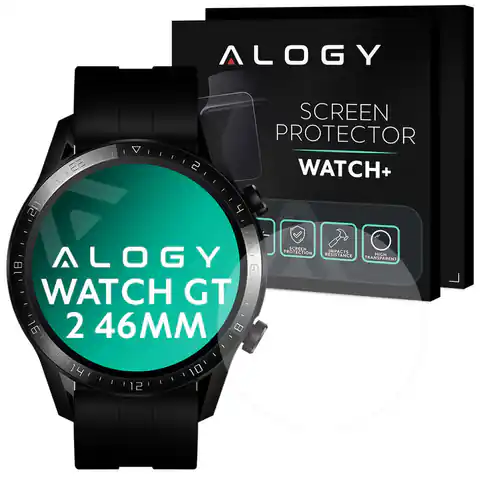 ⁨Alogy Tempered Glass Screen for Huawei Watch GT 2 46mm⁩ at Wasserman.eu