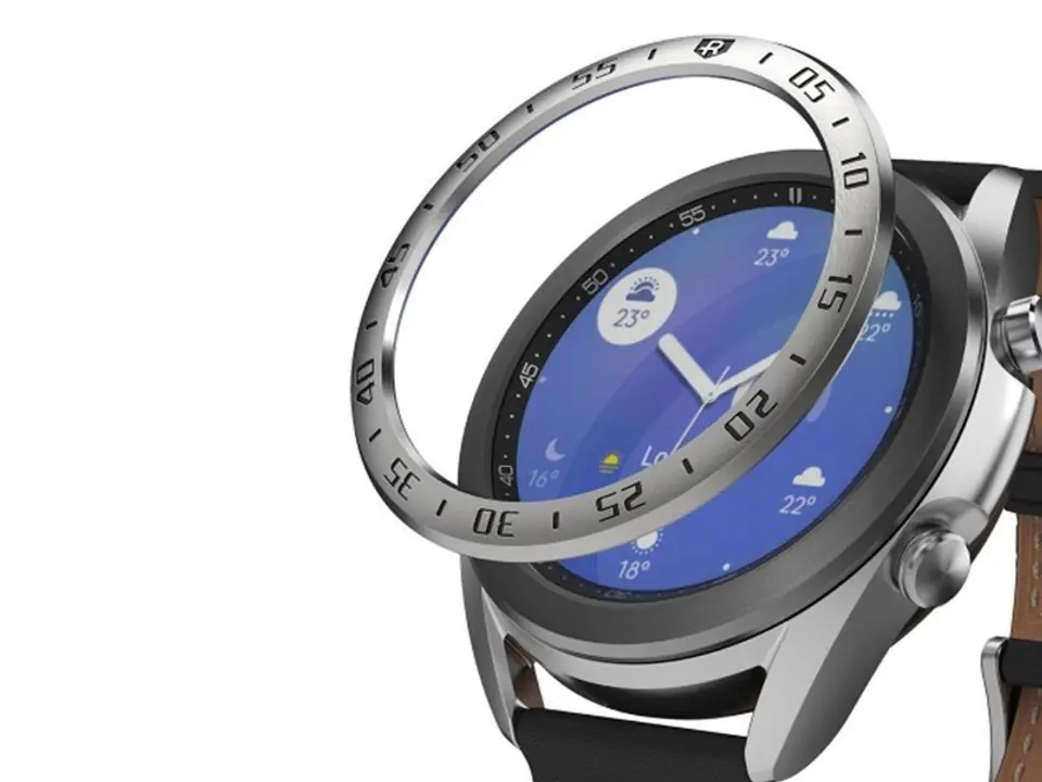 ⁨Ringke Bezel Tachymeter Cover for Samsung Galaxy Watch 3 41mm Silver 01⁩ at Wasserman.eu