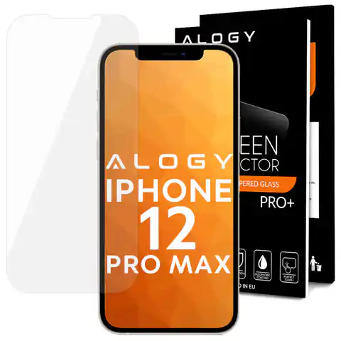 ⁨Szkło hartowane Alogy na ekran do Apple iPhone 12 Pro Max⁩ w sklepie Wasserman.eu