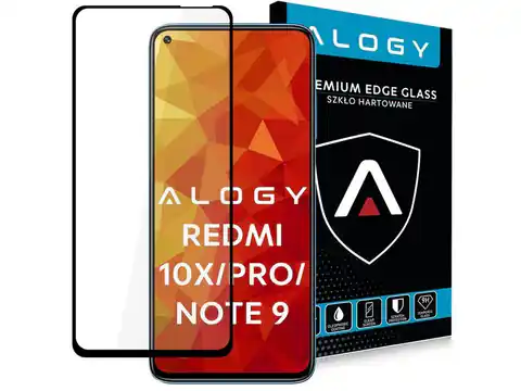 ⁨Szkło Alogy Full Glue case friendly do Xiaomi Redmi 10X/ 10X Pro/ Note 9⁩ w sklepie Wasserman.eu