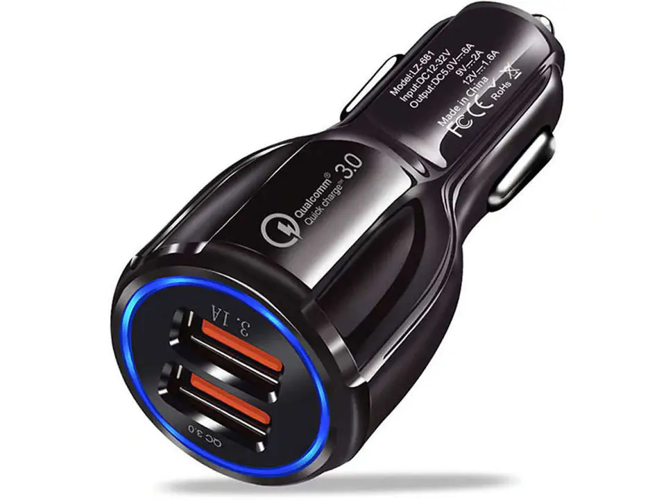 ⁨Fast car charger Alogy 2x USB 3.1A QC 3.0 18W⁩ at Wasserman.eu