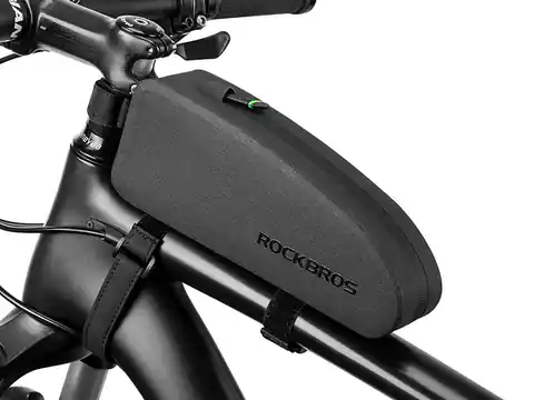 ⁨Waterproof case bag bike pannier for frame RockBros AS-019-1 Black⁩ at Wasserman.eu