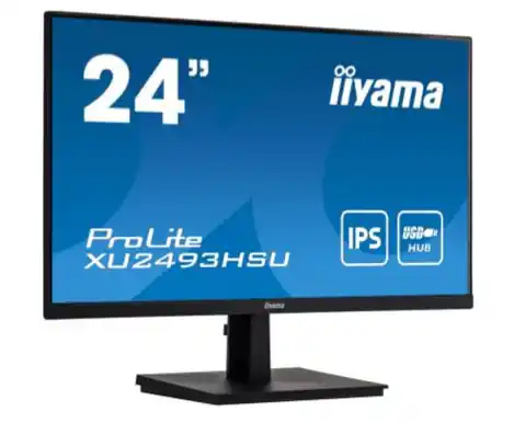 ⁨24 inch XU2493HSU-B1 IPS monitor. HDMI. DP.2x2W.USB⁩ at Wasserman.eu