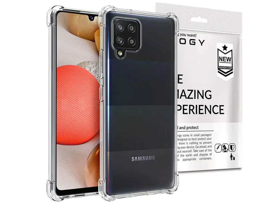 ⁨Etui pancerne ShockProof Alogy do Samsung Galaxy A42 5G przezroczyste⁩ w sklepie Wasserman.eu