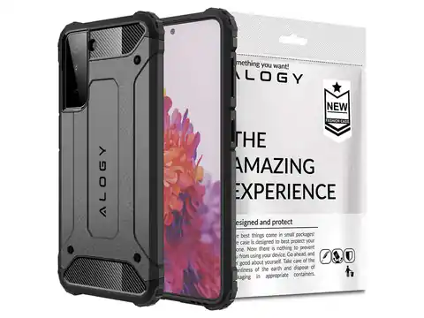 ⁨Alogy Hard Armor Case for Samsung Galaxy S21 Plus grey⁩ at Wasserman.eu