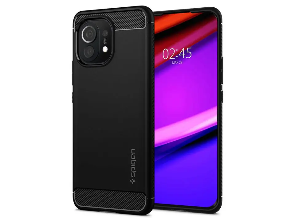 ⁨Case XIAOMI MI 11 Spigen Rugged Armor Matte black⁩ at Wasserman.eu