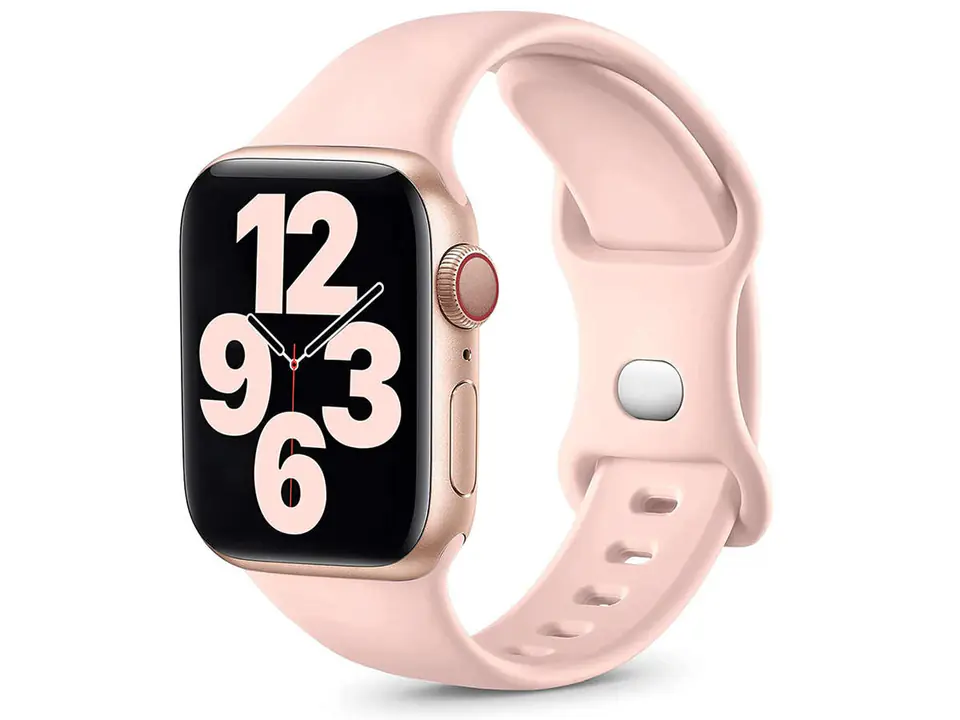 ⁨Sportowy pasek Alogy gumowy do Apple Watch 42/44/45/49mm Różowy⁩ w sklepie Wasserman.eu