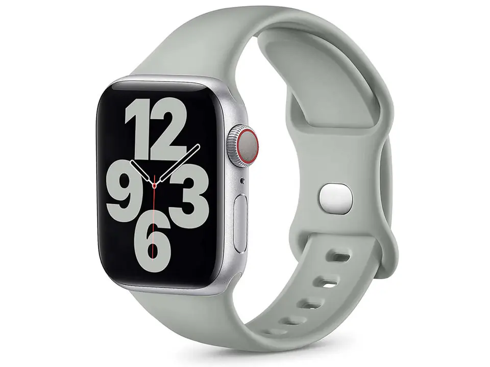 ⁨Sportowy pasek Alogy gumowy do Apple Watch 42/44/45/49mm Szary⁩ w sklepie Wasserman.eu