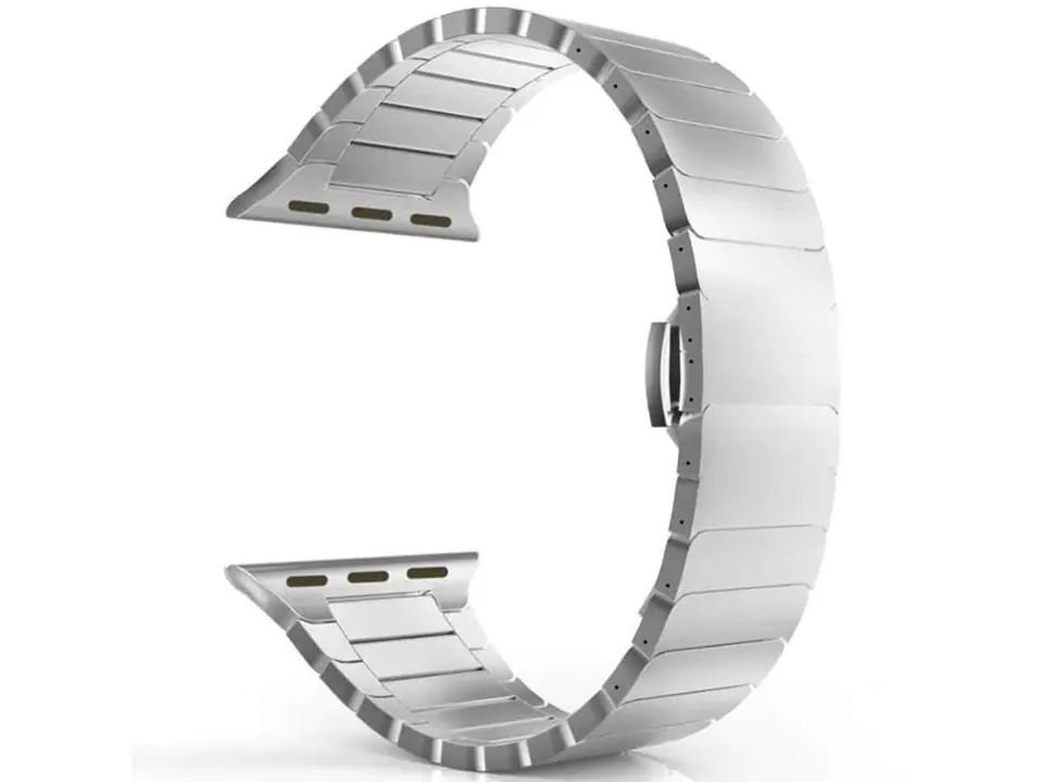 ⁨Alogy Stainless Steel Bracelet for Apple Watch 38/40/41mm Silver⁩ at Wasserman.eu