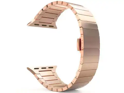 ⁨Bransoleta Alogy Stainless Steel do Apple Watch 38/40/41mm Różowe złoto⁩ w sklepie Wasserman.eu