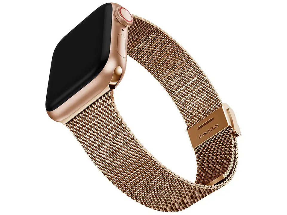 ⁨Milanese Bracelet Alogy Strap for Apple Watch 38/40/41mm Rose gold⁩ at Wasserman.eu